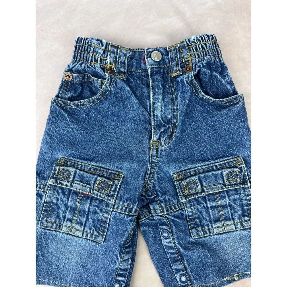 Vintage Y2K 2001 Kids Gymboree Jorts Size 6-12 Months